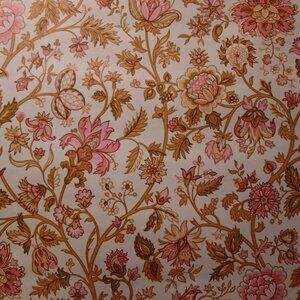 1970s Vintage Floral Paisley Wallpaper